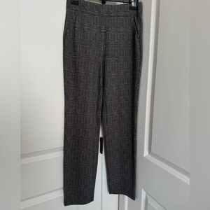 Max Studio Black and Gray Patterned Trousers